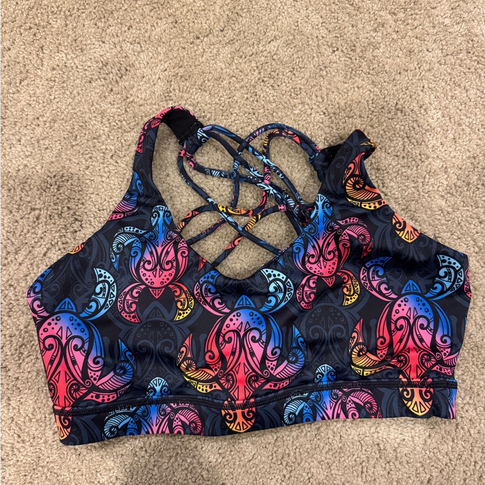 Constantly Varied Gear Multicolor Patterned Bra